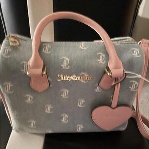 Juicy Couture Pink and Gray Satchel